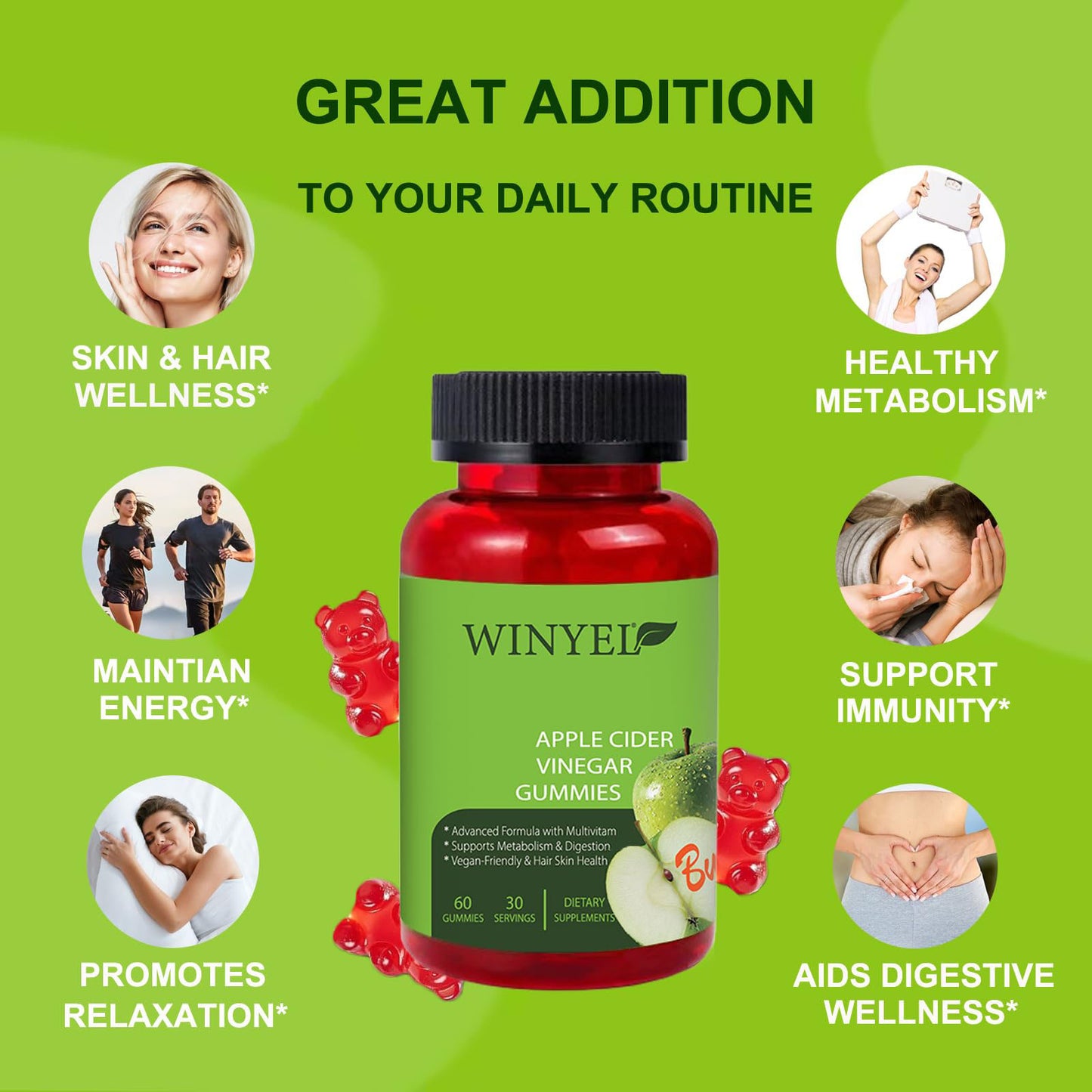 apple cider vinegar gummies for energy