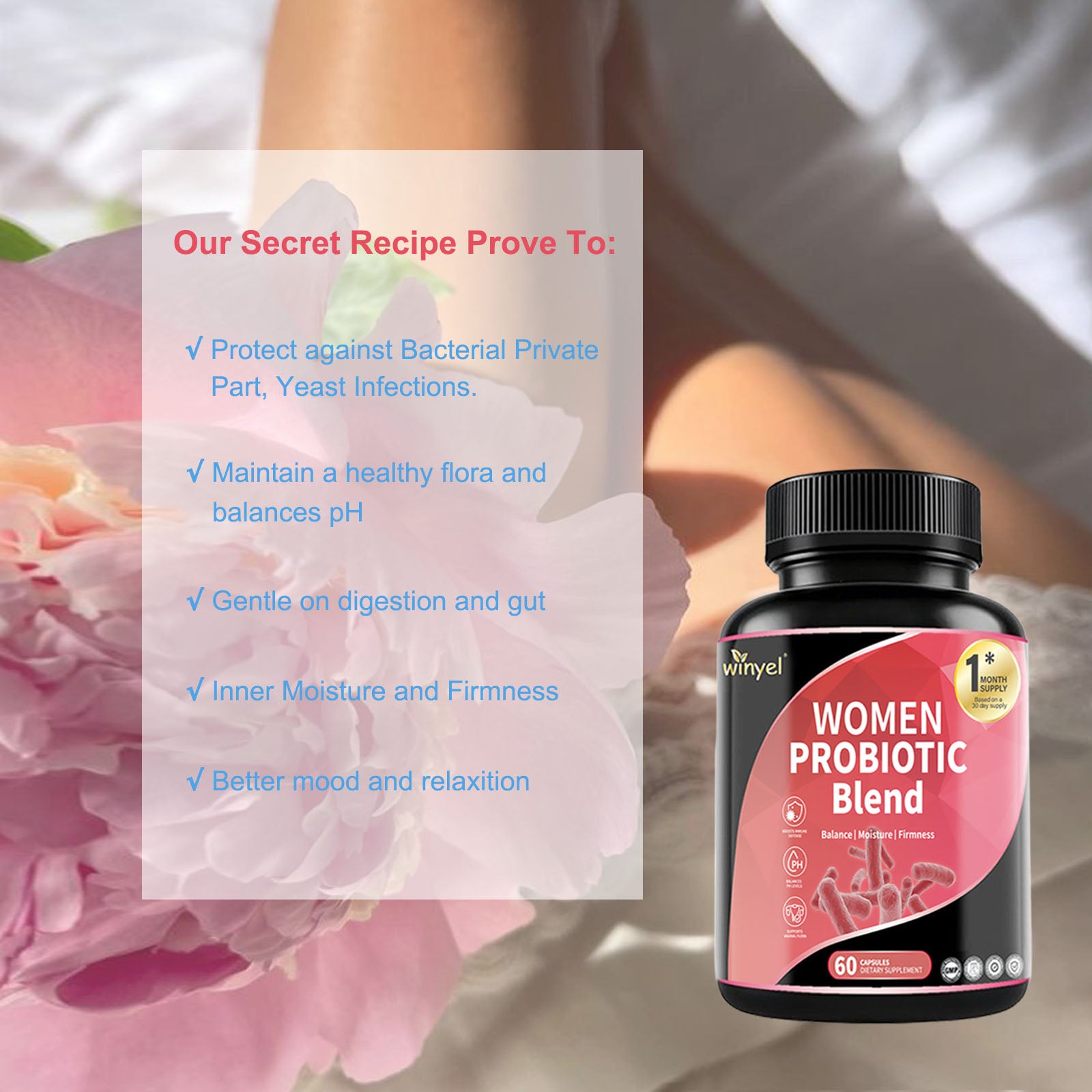Women Probiotics for PH Balance and Digestive Support