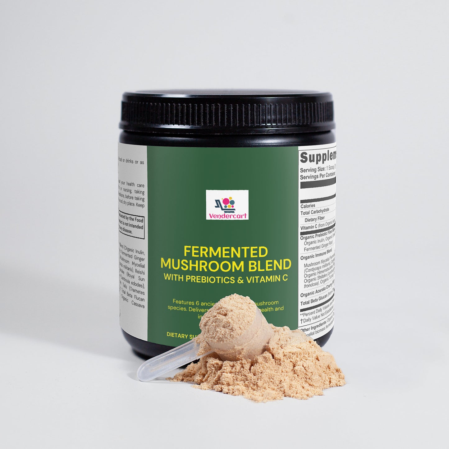fermented mushroom blend for gut health