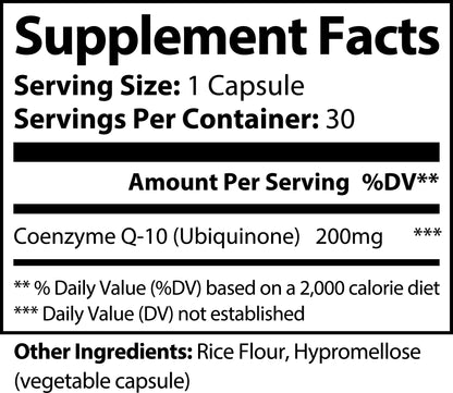 CoQ10 Ubiquinone capsules