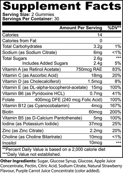 multivitamin bear gummies