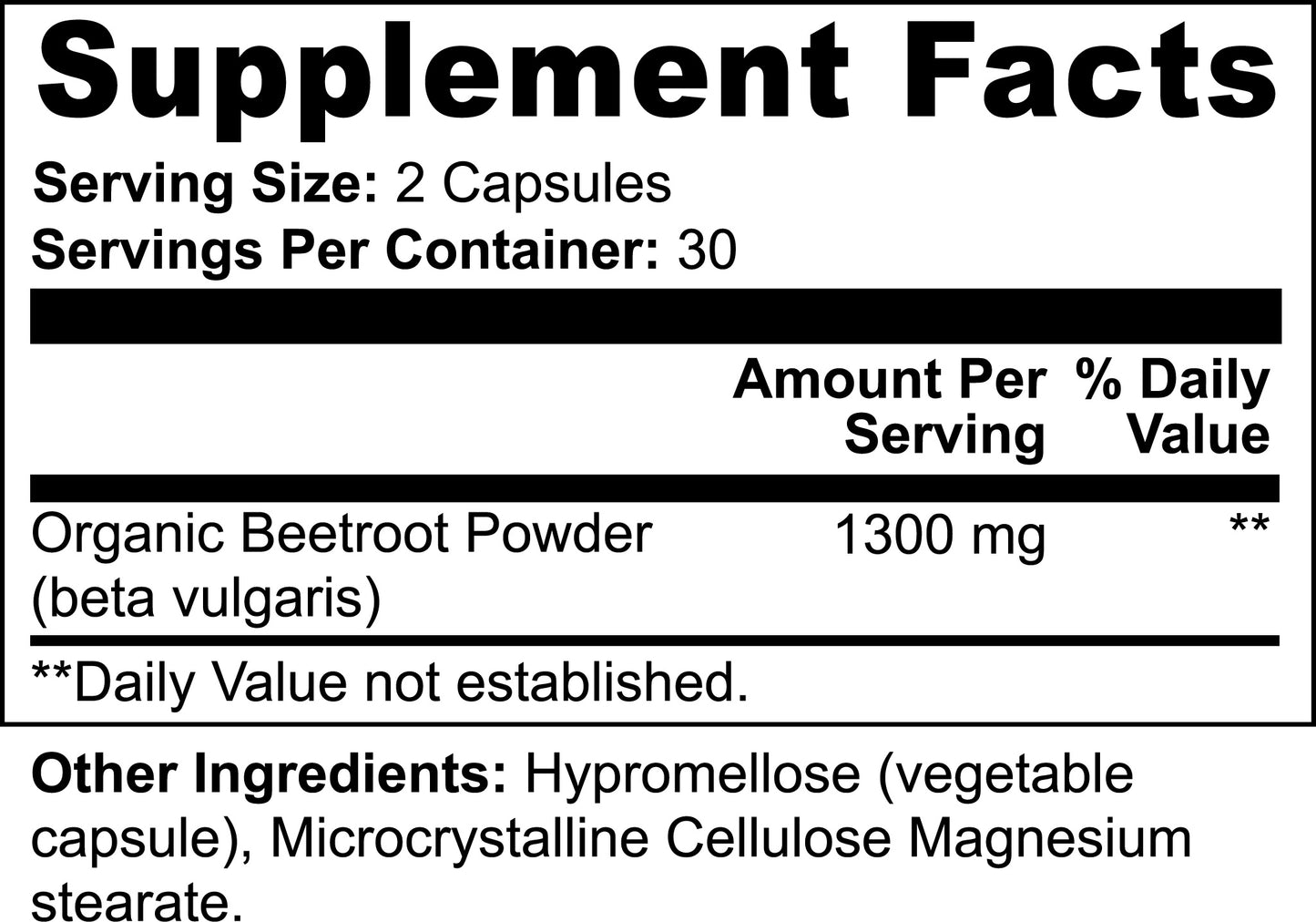 Beetroot Powder Natural Energy