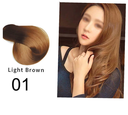 Mokeru Argan Oil Natural Long Lasting Black Brown Permanent Hair Dye Shampoo For Gray Hair Caramel Coffee Magic Fast Color Dye