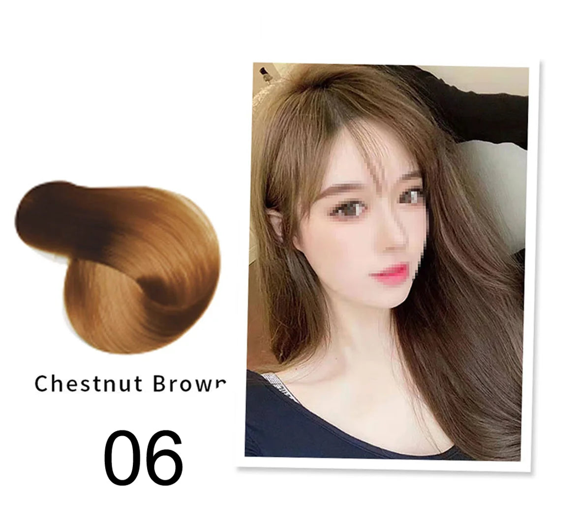 Mokeru Argan Oil Natural Long Lasting Black Brown Permanent Hair Dye Shampoo For Gray Hair Caramel Coffee Magic Fast Color Dye