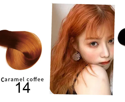 Mokeru Argan Oil Natural Long Lasting Black Brown Permanent Hair Dye Shampoo For Gray Hair Caramel Coffee Magic Fast Color Dye