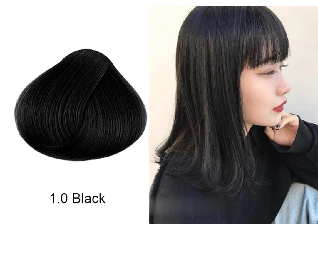 Mokeru Argan Oil Natural Long Lasting Black Brown Permanent Hair Dye Shampoo For Gray Hair Caramel Coffee Magic Fast Color Dye