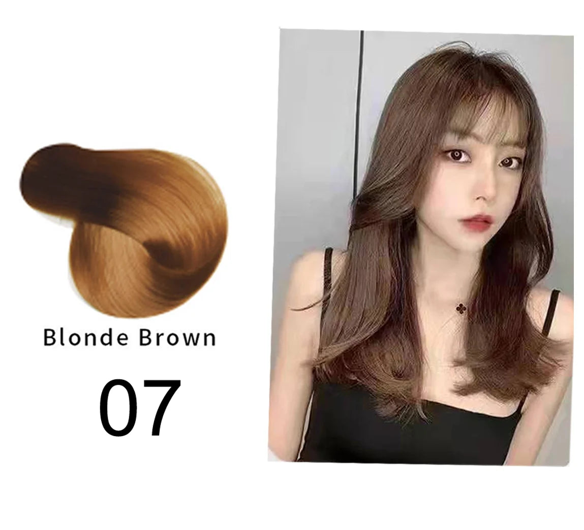 Mokeru Argan Oil Natural Long Lasting Black Brown Permanent Hair Dye Shampoo For Gray Hair Caramel Coffee Magic Fast Color Dye