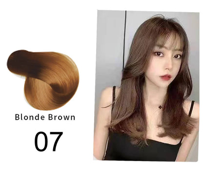 Mokeru Argan Oil Natural Long Lasting Black Brown Permanent Hair Dye Shampoo For Gray Hair Caramel Coffee Magic Fast Color Dye