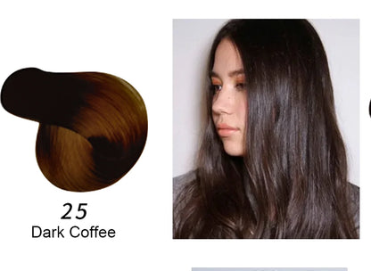 Mokeru Argan Oil Natural Long Lasting Black Brown Permanent Hair Dye Shampoo For Gray Hair Caramel Coffee Magic Fast Color Dye