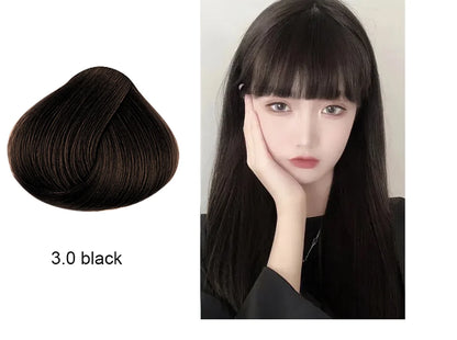 Mokeru Argan Oil Natural Long Lasting Black Brown Permanent Hair Dye Shampoo For Gray Hair Caramel Coffee Magic Fast Color Dye