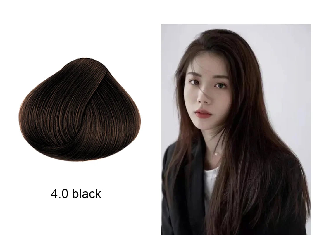 Mokeru Argan Oil Natural Long Lasting Black Brown Permanent Hair Dye Shampoo For Gray Hair Caramel Coffee Magic Fast Color Dye