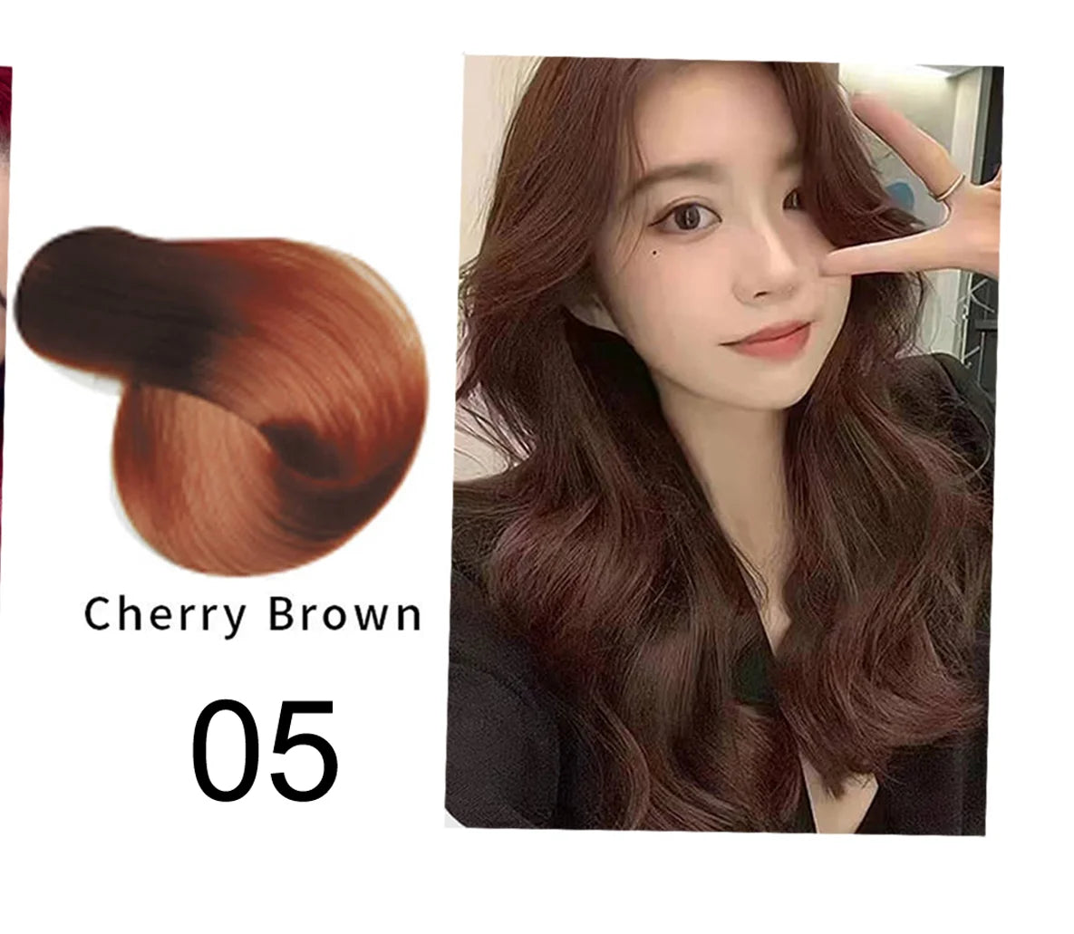Mokeru Argan Oil Natural Long Lasting Black Brown Permanent Hair Dye Shampoo For Gray Hair Caramel Coffee Magic Fast Color Dye