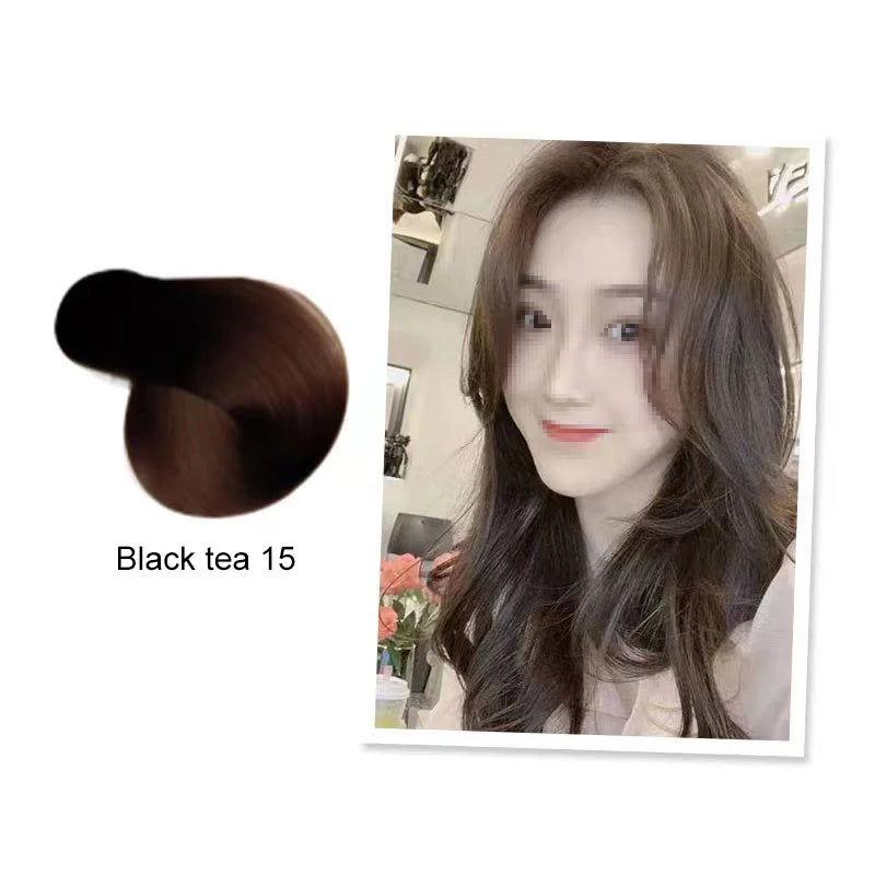 Mokeru Argan Oil Natural Long Lasting Black Brown Permanent Hair Dye Shampoo For Gray Hair Caramel Coffee Magic Fast Color Dye