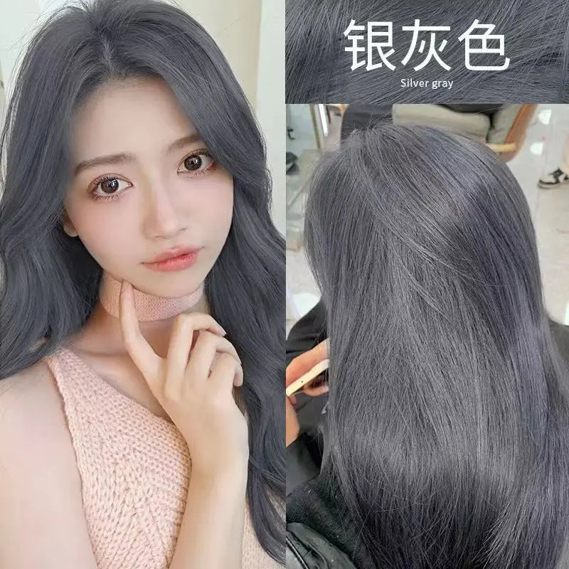 Mokeru Argan Oil Natural Long Lasting Black Brown Permanent Hair Dye Shampoo For Gray Hair Caramel Coffee Magic Fast Color Dye