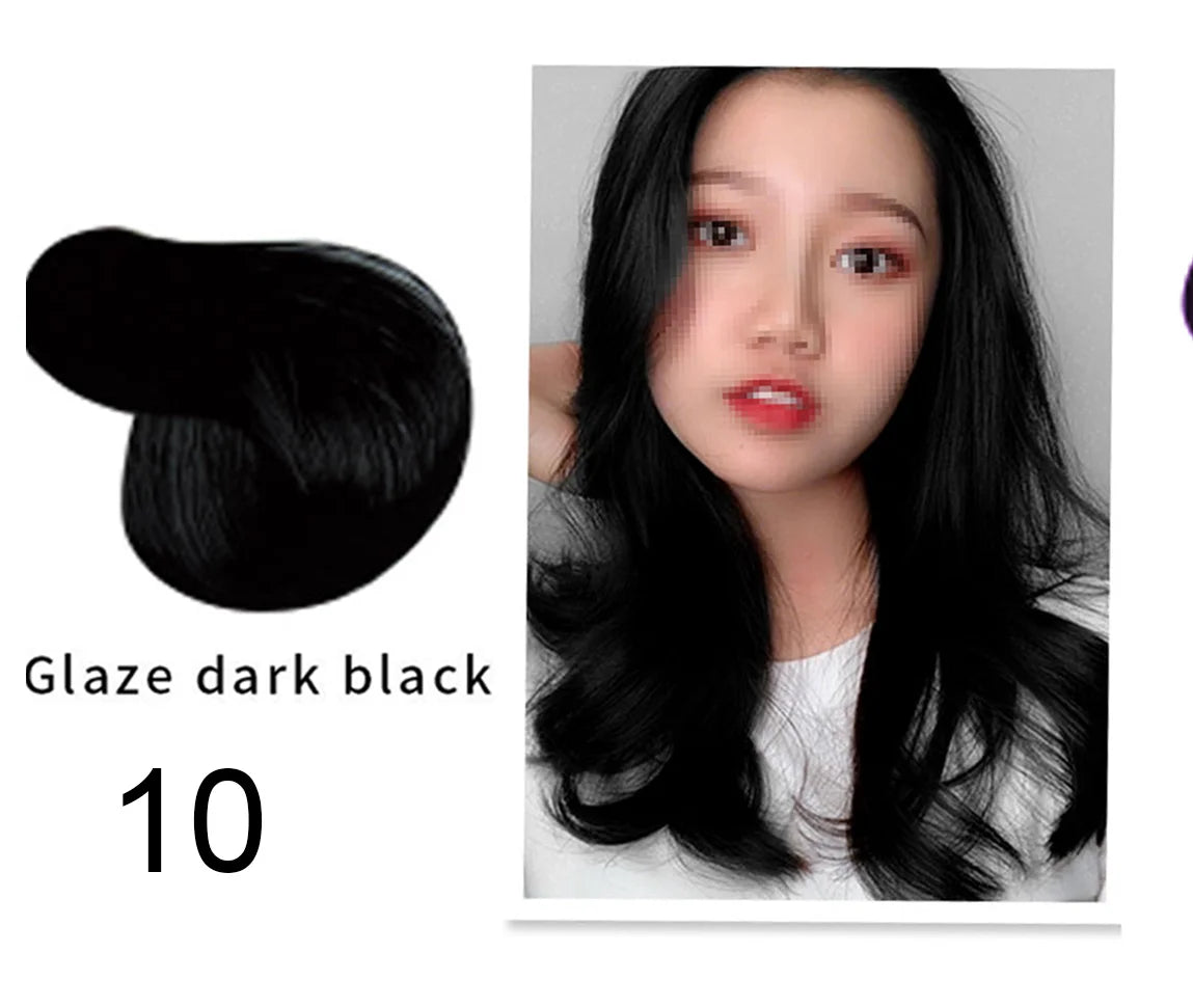 Mokeru Argan Oil Natural Long Lasting Black Brown Permanent Hair Dye Shampoo For Gray Hair Caramel Coffee Magic Fast Color Dye