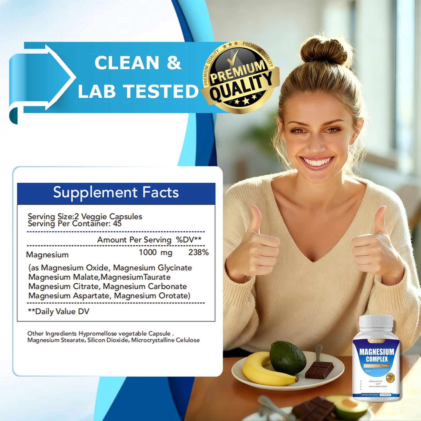 Magnesium Complex for Wellness 90 Capsules