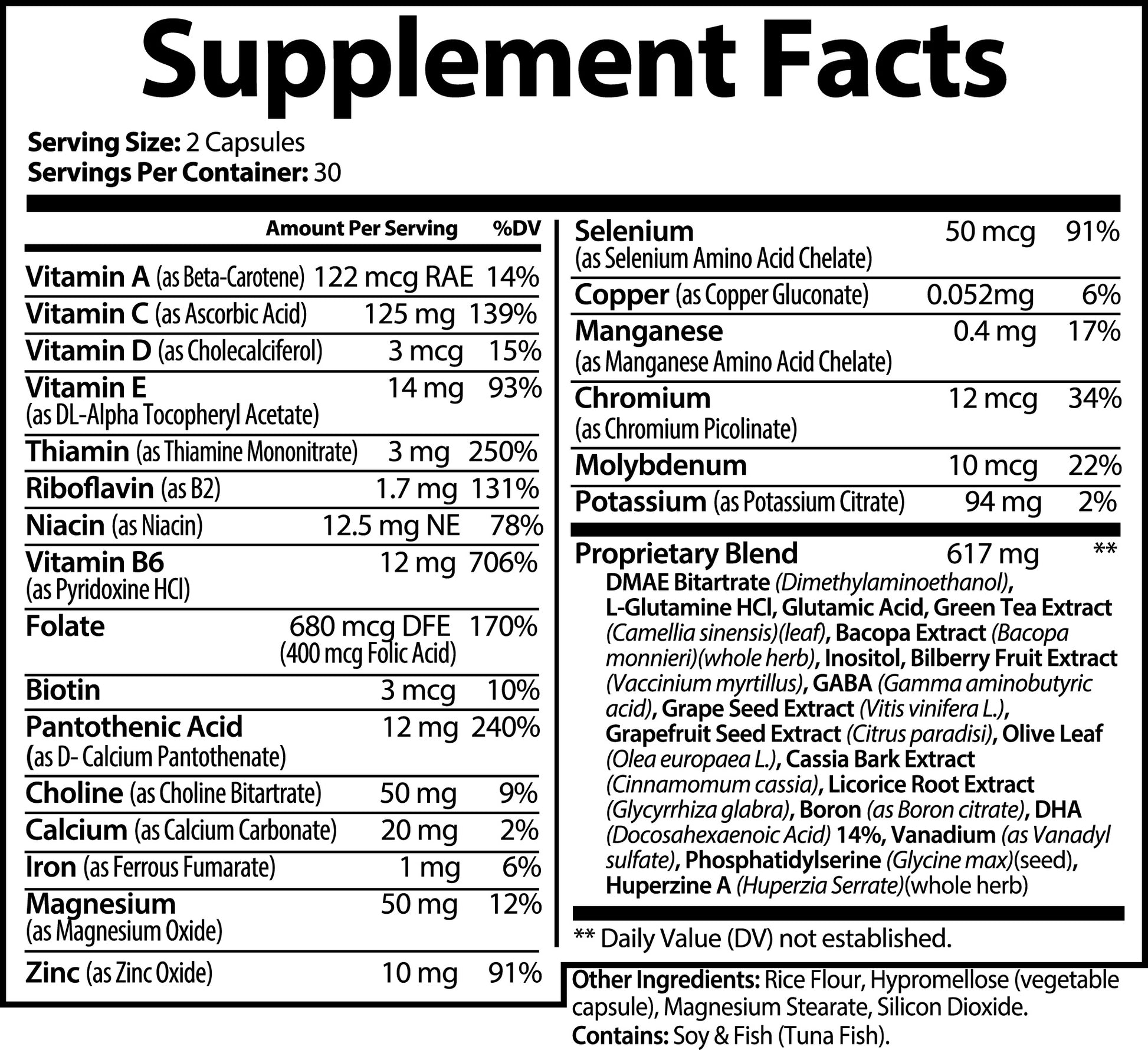 nootropic brain focus supplement