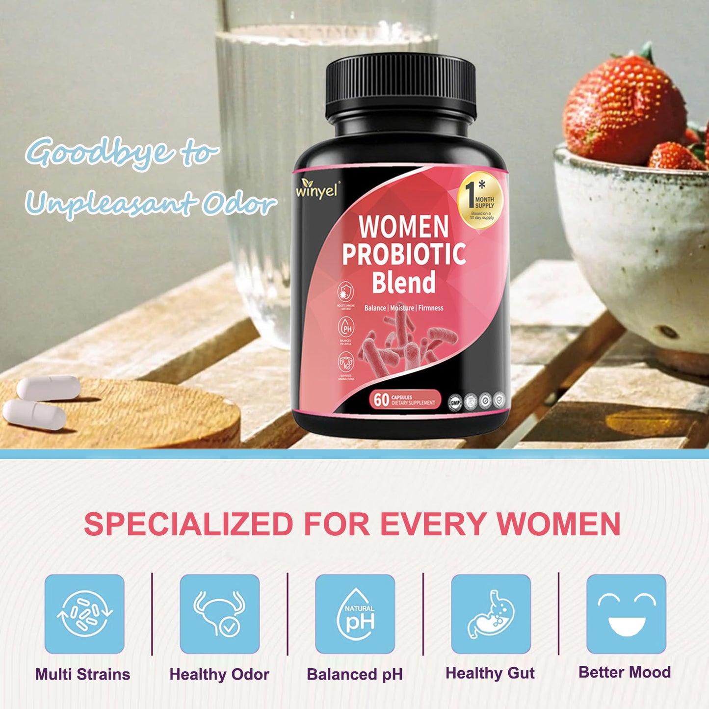 Women Probiotics for PH Balance and Digestive Support