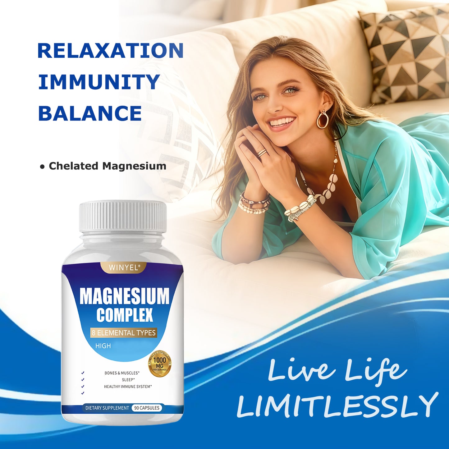 Magnesium Complex for Wellness 90 Capsules