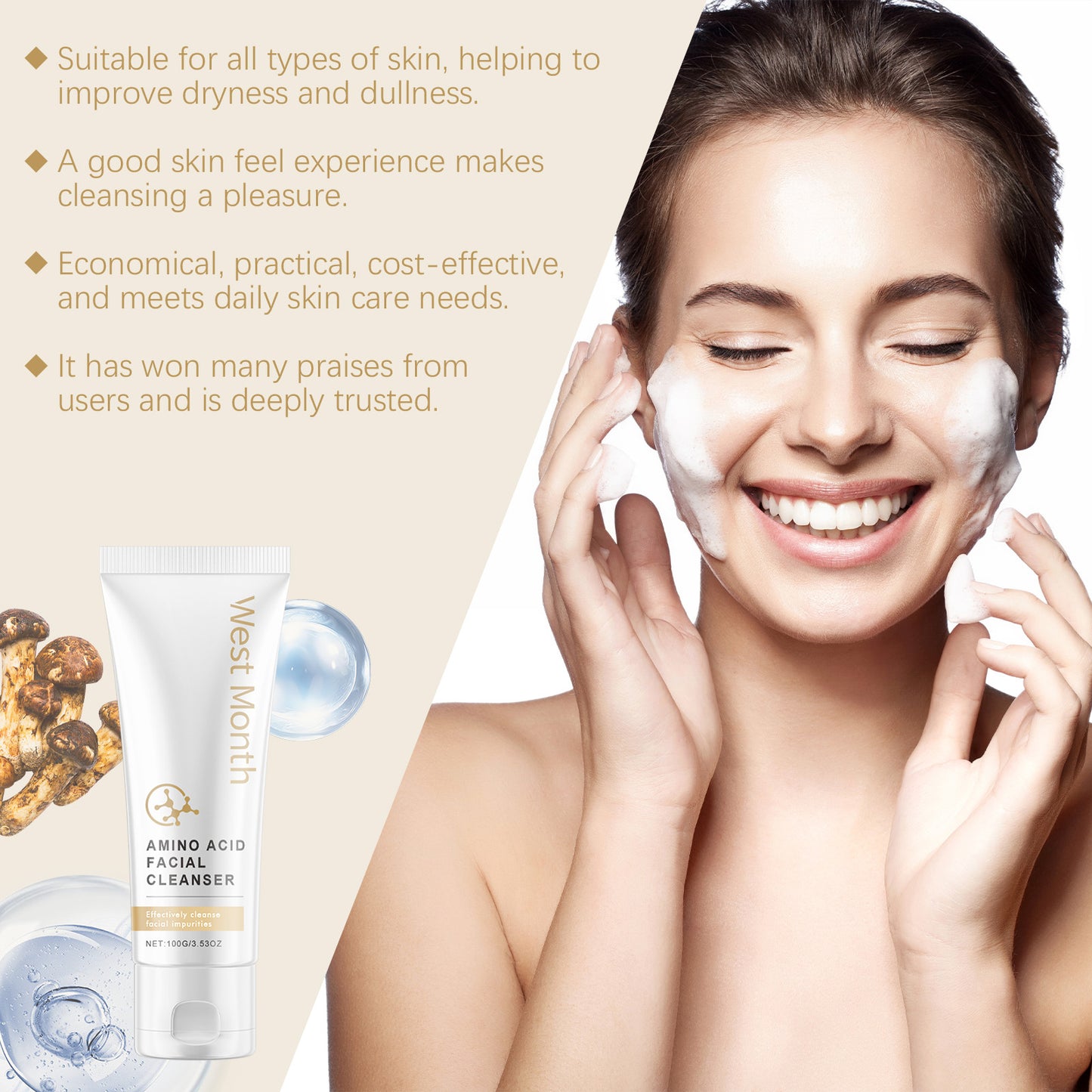 Amino Acid Cleanser for Gentle Pore Care