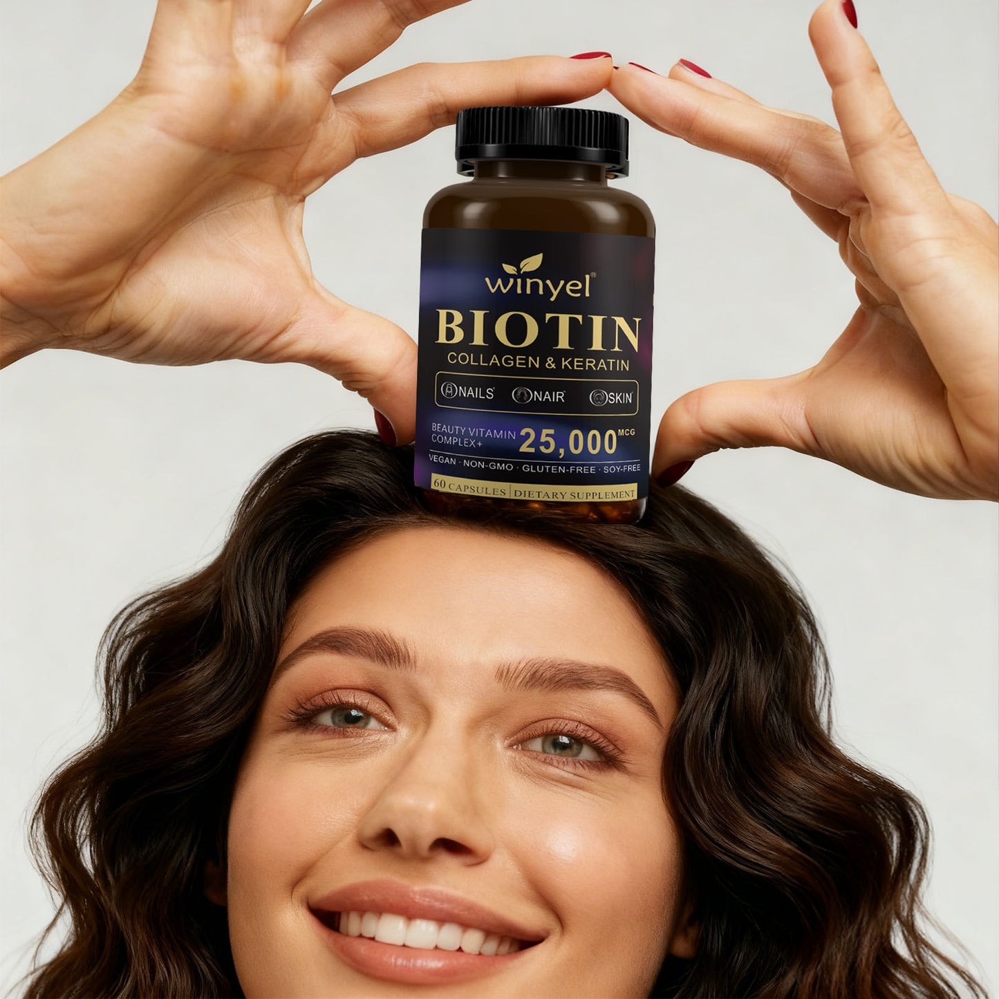 Hair Skin and Nails Supplement with Biotin and Collagen