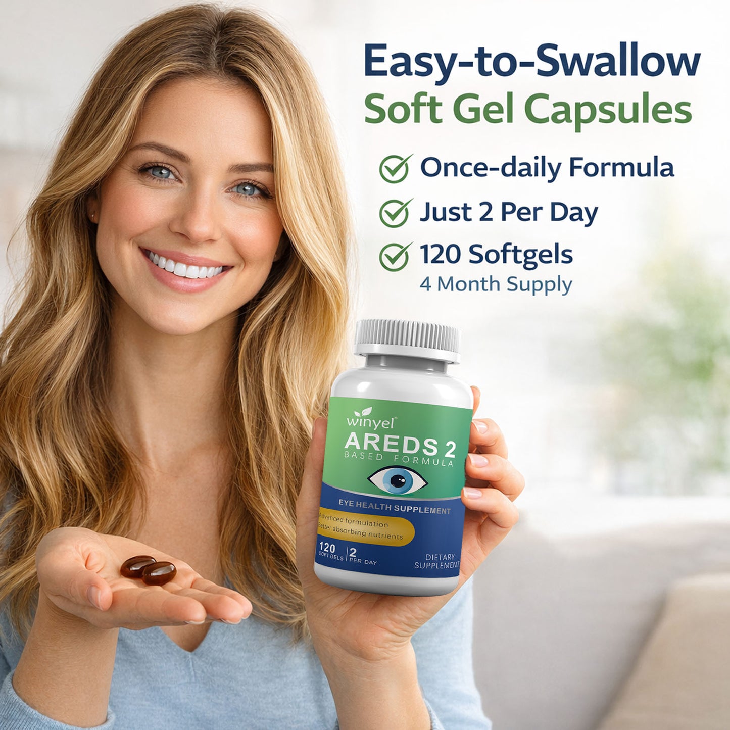 AREDS 2 eye support vitamins