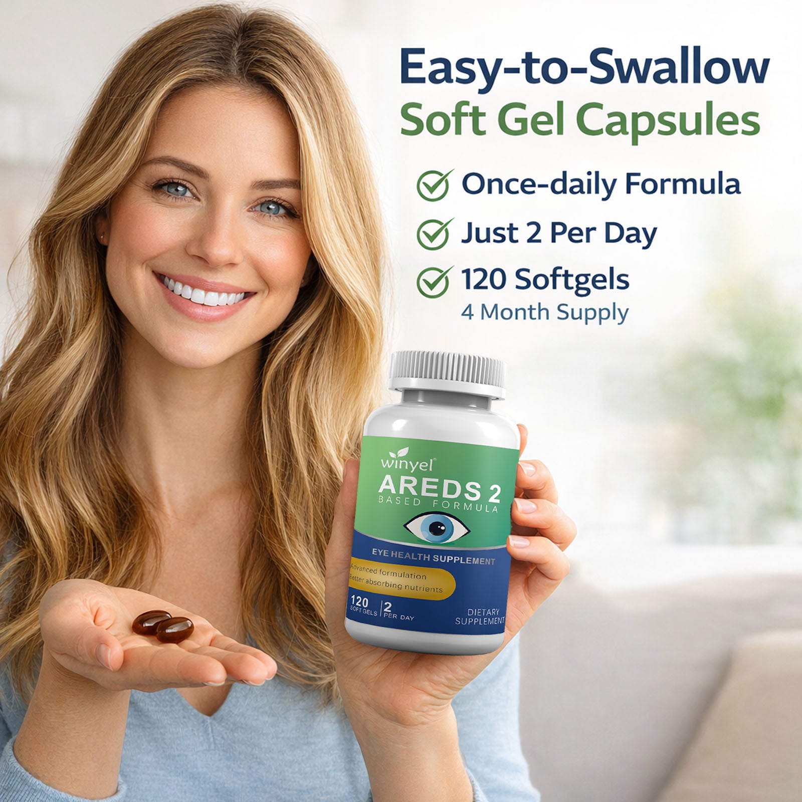 AREDS 2 eye support vitamins